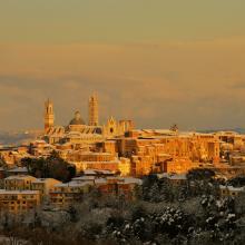 Siena sotto la neve